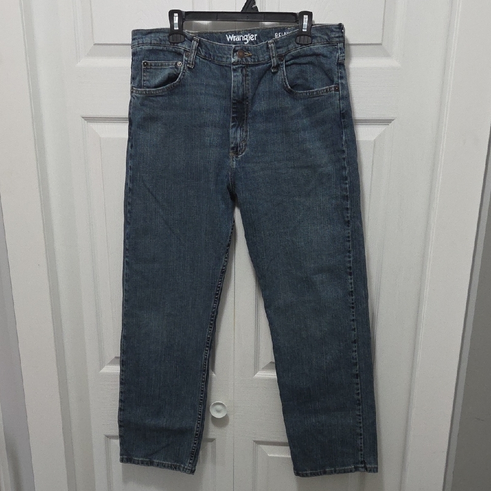 Wrangler 36x30 Relaxed Blue Jeans Timeless Comfort